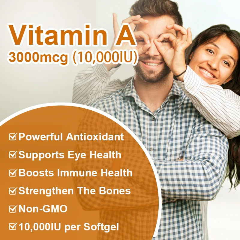 BEWORTHS Vitamin A 10,000 IU Premium Helps Healthy Vision & Immune System and Healthy Growth & Reproduction Beauty Health Item Lootquake LLC