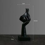 Resin Abstract Statue Desktop Ornaments Sculpture Figurines Face Character Nordic Light Luxury Art Crafts Office Home Decor Lootquake LLC