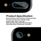 2pcs Camera Lens Protective Protector Cover for IPhone on X 8Plus 7Plus 6 6S 7 8 10 XR Xs Max Tempered Glass Film 9H Tempered Glass Camera Lens Protection Stevvex