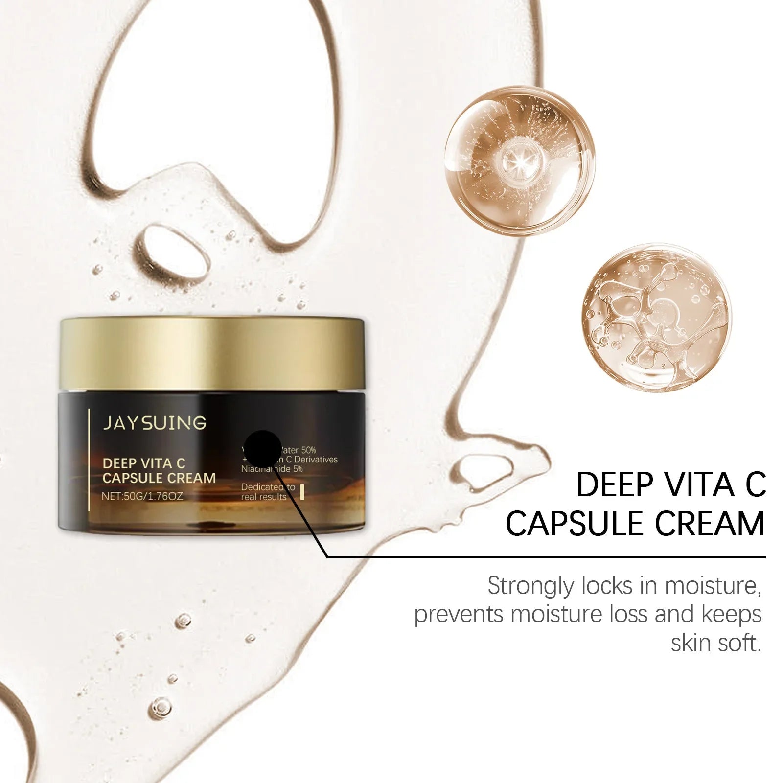Vitamin C Facial Cream Brightening Lightening Improve Dullness Anti-Wrinkle Firming Moisturizing Hydrating Nicotinamide Skincare
