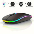 Wireless Mouse Gaming Mouse Backlight USB Compatible RGB Rechargeable Mice Silent Backlit Ergonomic Gaming Mouse for Laptop PC Lootquake LLC