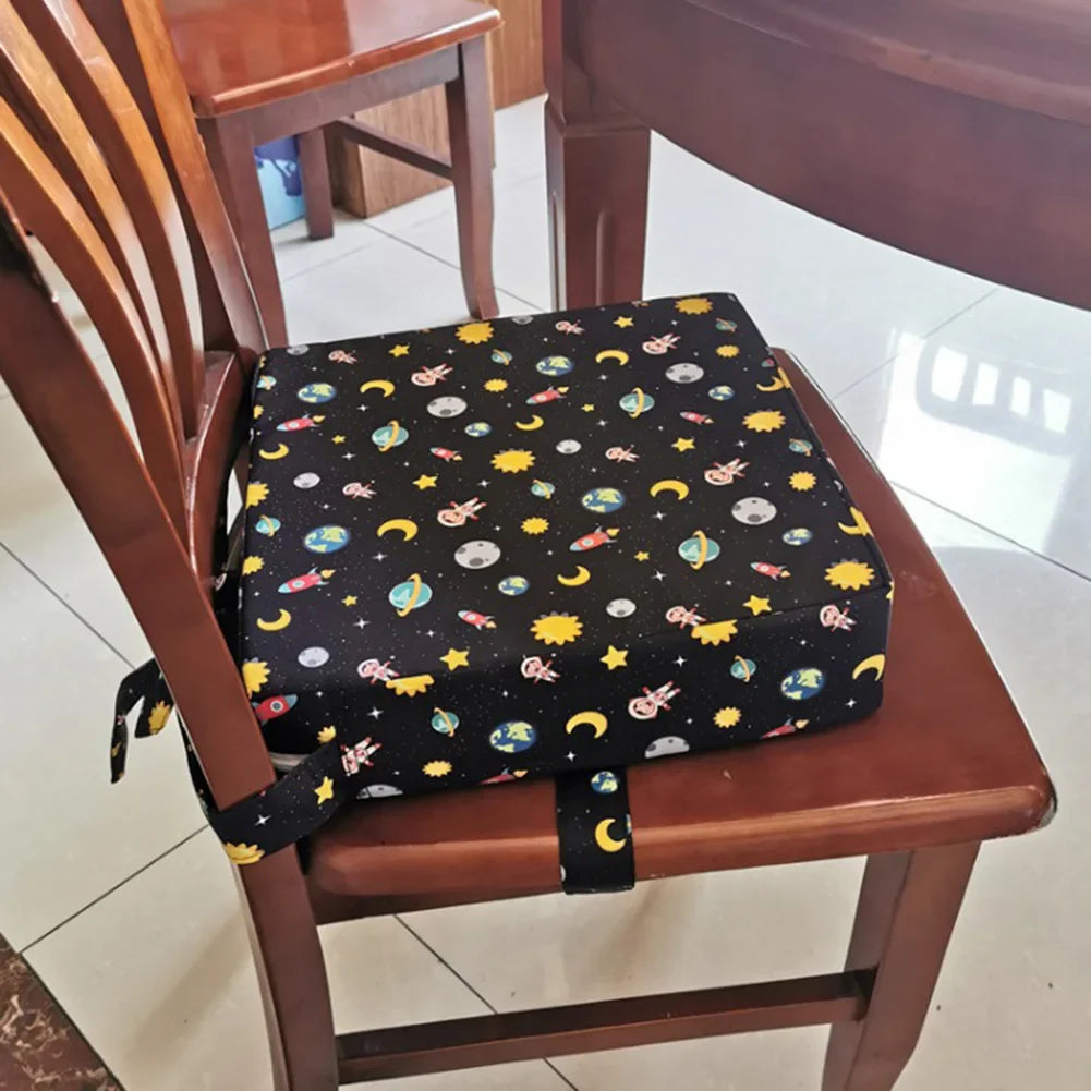 Baby Dining Chair Booster Cushion Removable Kids Highchair Seat Pad Star Chair Heightening Cushion Child Chair Waterproof Seat Lootquake LLC