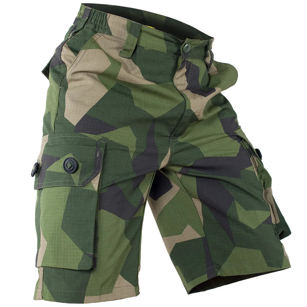 TrekMaster Men's Multi-Pocket Tactical Cargo Shorts THRIXINE