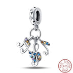 S925 Sterling Silver Princess Golf Hamster Camera Travel Three Piece Set Charms Beads 3mm DIY Fine Jewelry Making Lootquake LLC