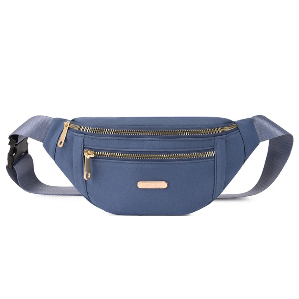 Women Waist Bag Fanny Pack Zipper Chest Bag Female Banana Bag Money Pouch Travel Shoulder Purse Belly Pocket Hip Bum Bag