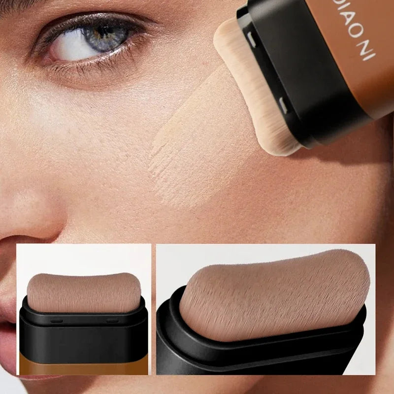 Matte Foundation Cream Stick Multi-Use Eraser Makeup Full Coverage Waterproof Lasting Oil-control Cover Acne Base With brush Lootquake LLC