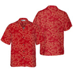 All Over Print Flame Dragon Pattern Hawaiian Shirts For Men Summer Short Sleeve Button Up Beach Shirts Blouse Mens Streetwear Lootquake LLC