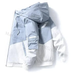 Men's Coat Casual Korean Style Spring Fashionable Thin Topmen's Jacket Hood Student Workwear Jacket Harajuku Street Clothing Pi-Mart