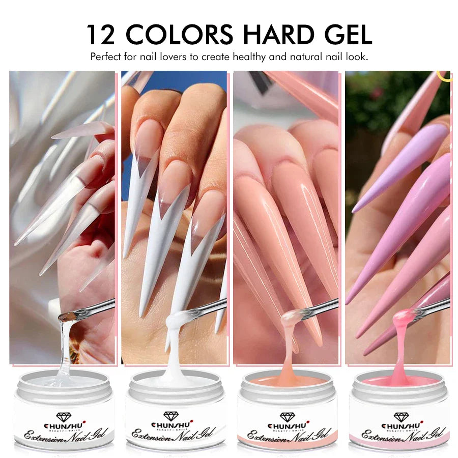 30ML Hard Gel For Nail Extension Milky White Builder Constructor Gel Self Leveling Reinforcement Nail Gels Camouflage Manicure Lootquake LLC