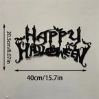 ABKJ-Halloween Theme Decor, Wall Art Decorations, Indoor Livingroom Black Classic Room Decor Wall Decor Metal Wall Hanging