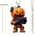 Halloween Pumpkin Man Decor Hanging Pumpkin Festive Decoration for Home Christmas Tree Cartoon Pumpkin Hanging Pendant Car Decor