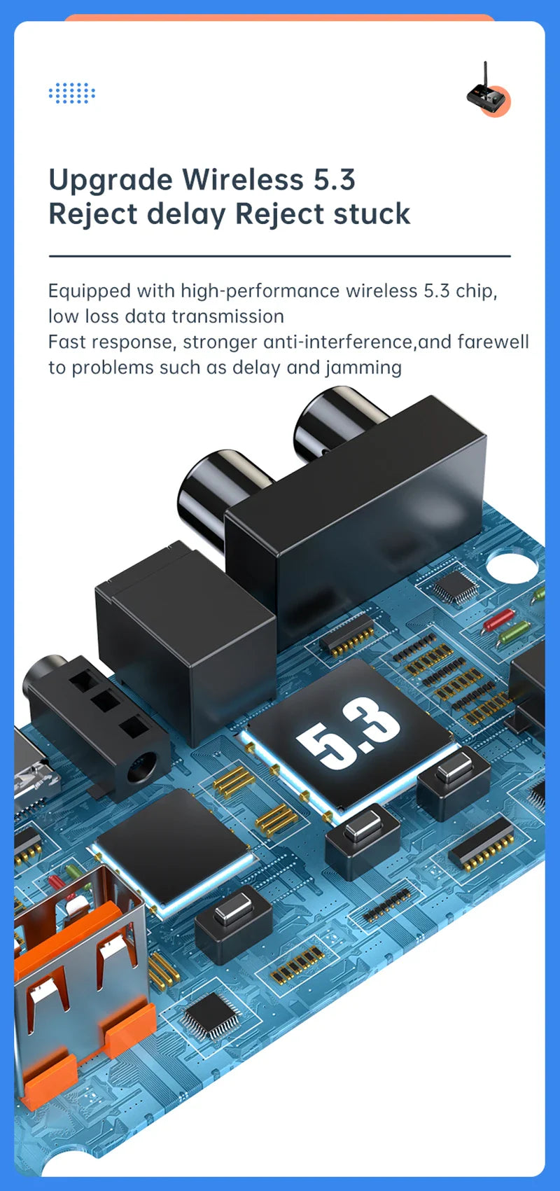 Bluetooth 5.3 Audio Receiver Support USB U-Disk Play Wireless Adapter R/L 2 RCA/3.5MM AUX/Optical Fiber Jack For Car Kit Speaker Lootquake LLC