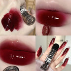 Dark Red Brown Mirror Lip Glaze Water Light Moisturizing Non-stick Cup Highly Pigmented Red Liquid Lipstick Lips Makeup Cosmetic Lootquake LLC