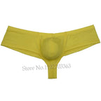 Men's Micro Boxers Mini Bikini Briefs Underwear Slip Bulge Pouch Breathable Smooth Beach Trunks Stretchy Panties Low Rise Soft