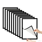 A4/A5/A6 Black Magnetic Photo Frame Publicity Column Advertising Column Self Adhesive Soft Poster Frame Certificate Folder Lootquake LLC