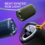 Bluetooth Speaker with LED Display Heavy Bass and 15W Power Waterproof IPX7 for Outdoor Parties Lootquake LLC
