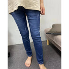 Women Thermal Jeans Winter Snow Warm Plush Stretch Jeans Lady Skinny Thicken Fleece Denim Long Pants Retro Blue Pencil Trousers Lootquake LLC