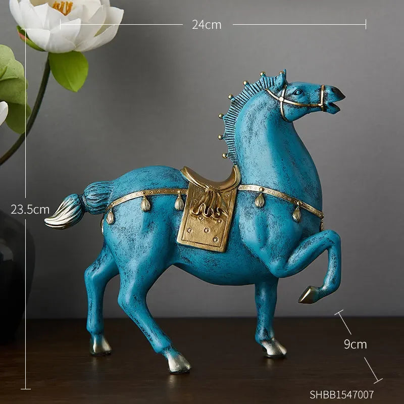 Horse Sculpture Home Decoration Accessories Office Decor Housewarming Gifts Living Room Decor Statues for Decoration Lootquake LLC
