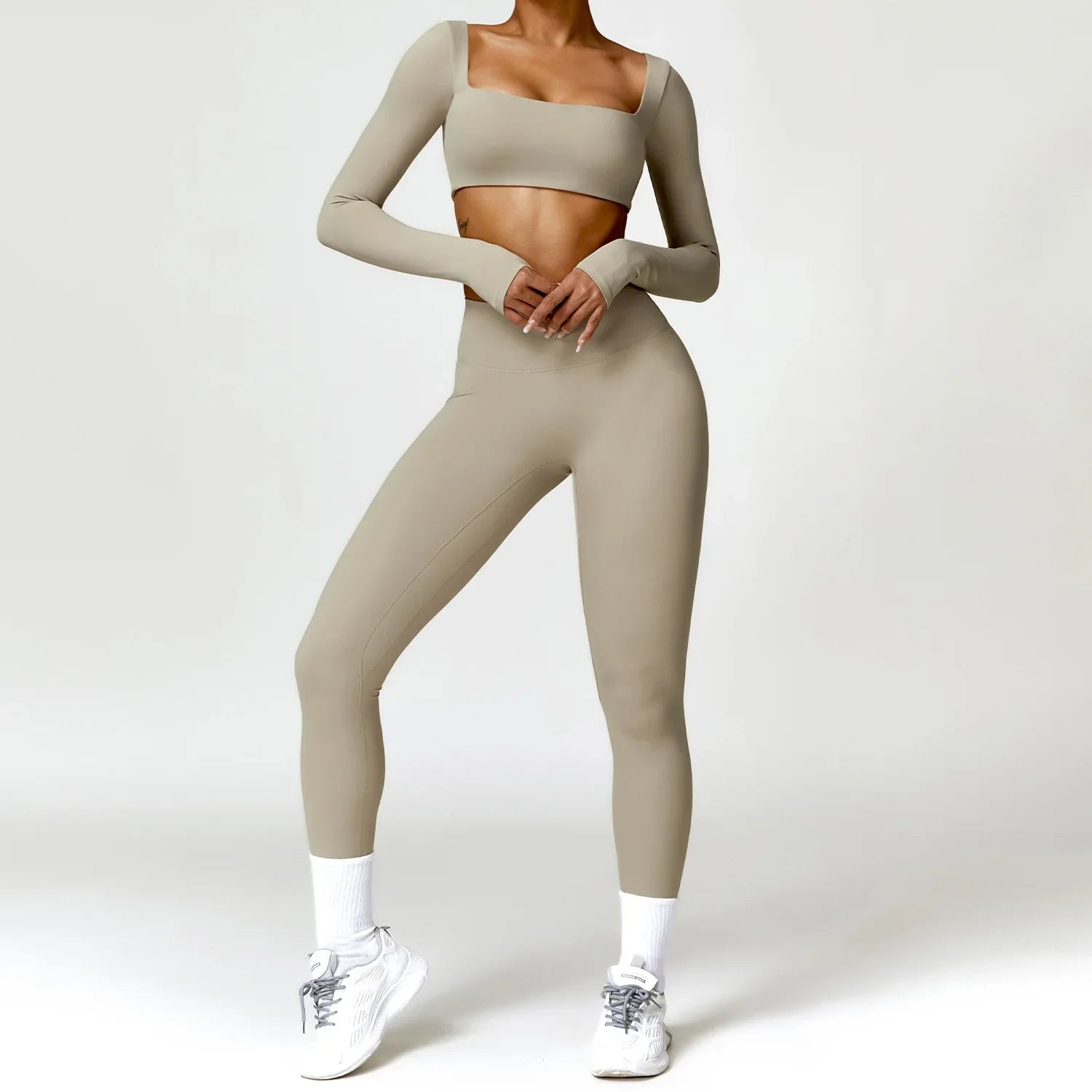 ElevateFit 2-Piece Yoga Ensemble: Comfort Meets Style THRIXINE