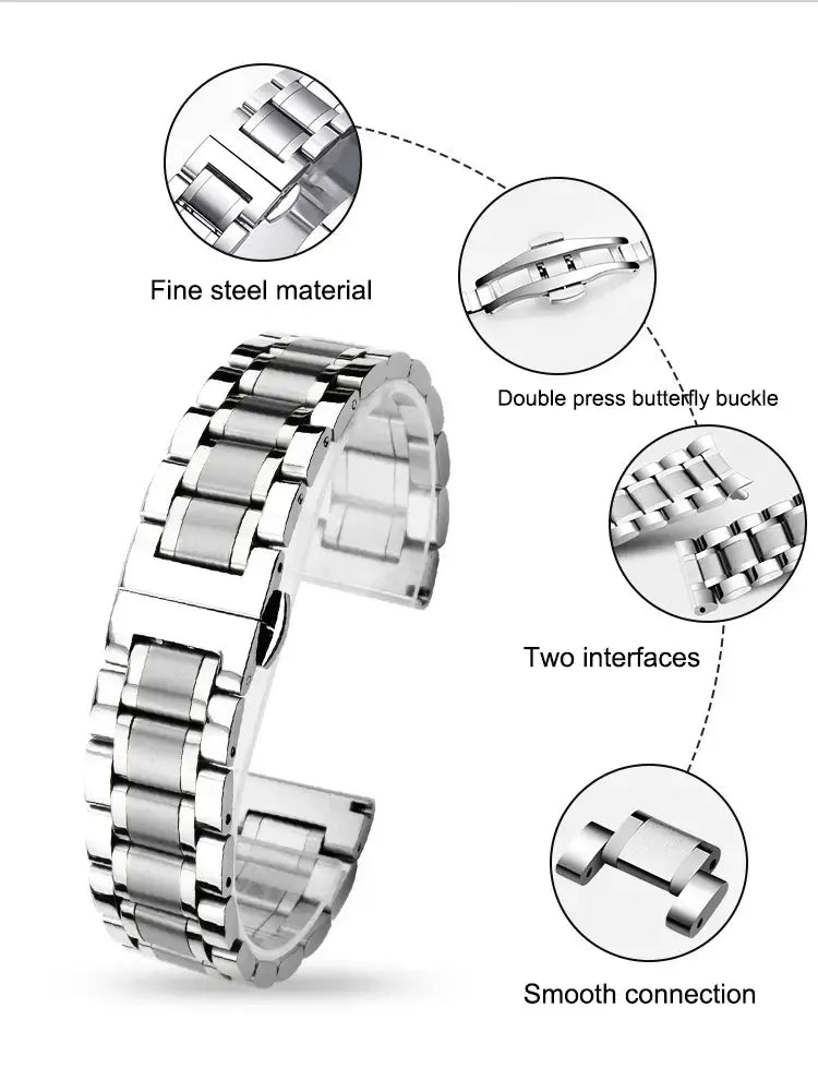 Huawei Stainless Steel Strap - Premium Polished Design - SJB-DIAMOND ELITES