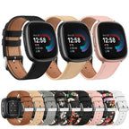 Fitbit Versa & Sense Leather Band - Premium Classic Design - SJB-DIAMOND ELITES