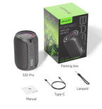 Zealot-S32PRO Powerful Bluetooth Speaker, Bass Wireless, LED Light, Outdoor Speakers, Subwoofer, Waterproof Sound Box Support Lootquake LLC