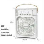 3 In 1 Fan AIr Conditioner Household Small Air Cooler LED Night Light Portable Humidifier Air Adjustment Fan Office Home Fan New Lootquake LLC