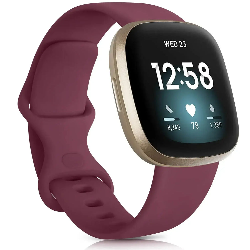 Fitbit Versa & Sense Silicone Bands - Lightweight Minimalist Design - SJB-DIAMOND ELITES