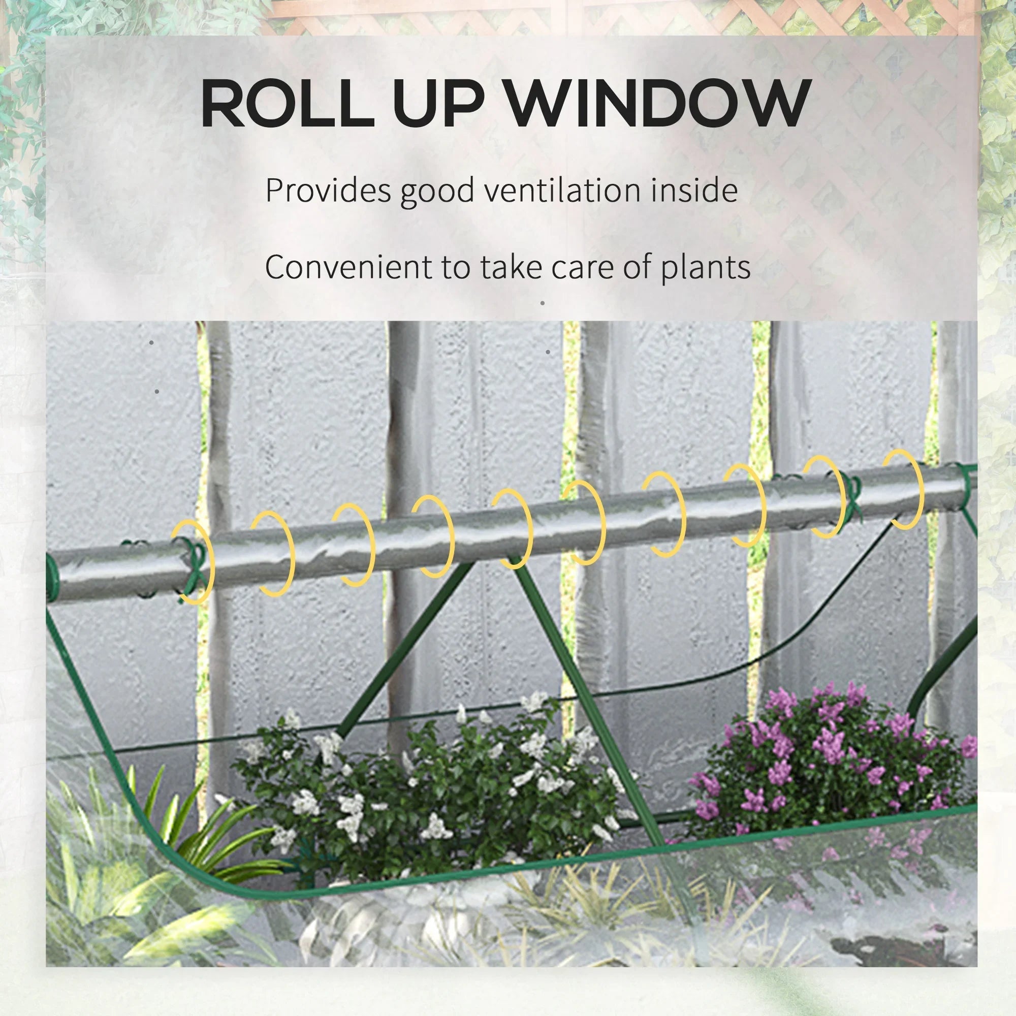 Steel Raised Garden Bed Planter Box Kit with Greenhouse, for Dual Use, Green Lootquake LLC