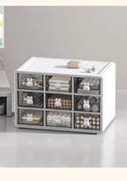 Desktop Storage Box Transparent Drawer Home Storage Box Stationery Box Office Files Stationery Organizer Cosmetics Drawer Box