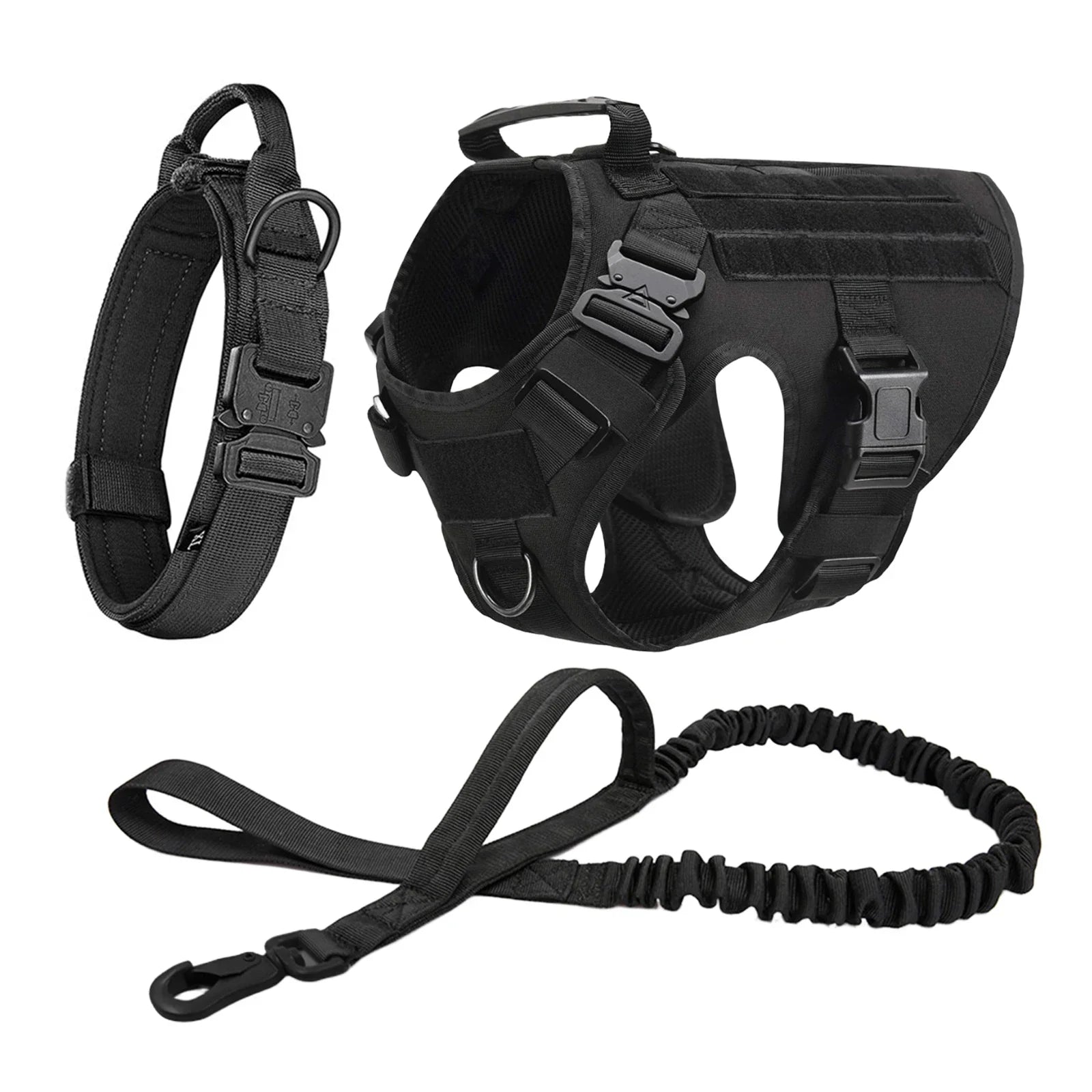 Ultimate Explorer Tactical Dog Harness & Leash Set Fashioned Furbabies