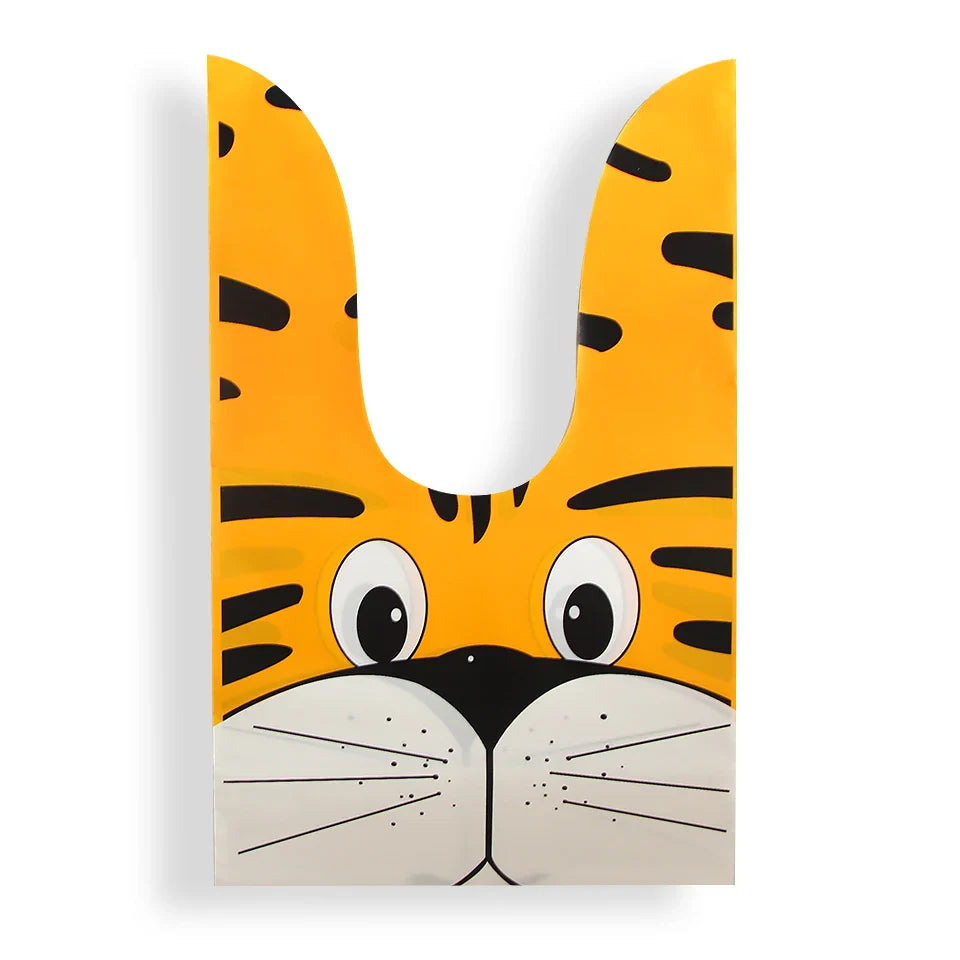 Hot Sale 20 / Batch Cute Rabbit Carrot Ear Biscuit Bag Candy Biscuit Gift Bag Snack Baking Packaging Supplies Easter Decoration Lootquake LLC