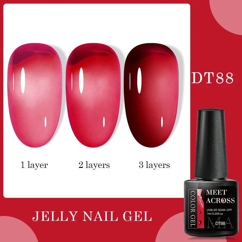 7ml Milky Jelly White Gel Nail Polish Natural Luster Long Lasting Nail Art All for Home DIY Manicure Soak Off UV LED Gel Vernis Lootquake LLC