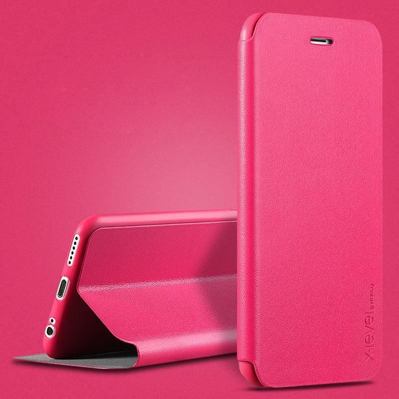 Ultra Thin Slim Case For iPhone 13 12 Case 6S 7 8 Plus X XR XS Max Flip Leather Cover For iPhone 12 11 Pro Max Case  Leather Extra Slim Phone Case With Stand Function Stevvex