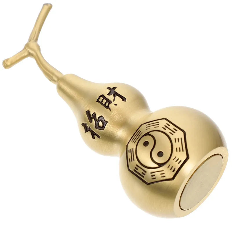 Gourd Craft Shui Feng Decor Statue Chinese Ornament Wealth Figurine Hu Lu Fengshui Desktop Lucky Sculpture Lootquake LLC