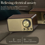 Nostalgic Bluetooth Speaker Bluetooth Sound Retro Classic Speaker Retro Radio Wireless Bluetooth 5.0 Wooden Portable Subwoofer Lootquake LLC