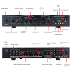 Bluetooth 5.1 Sound Speaker Amplifier Stereo Audio Amplifier Audio Stereo System Components Ultra-heavy Bass High Power Lootquake LLC