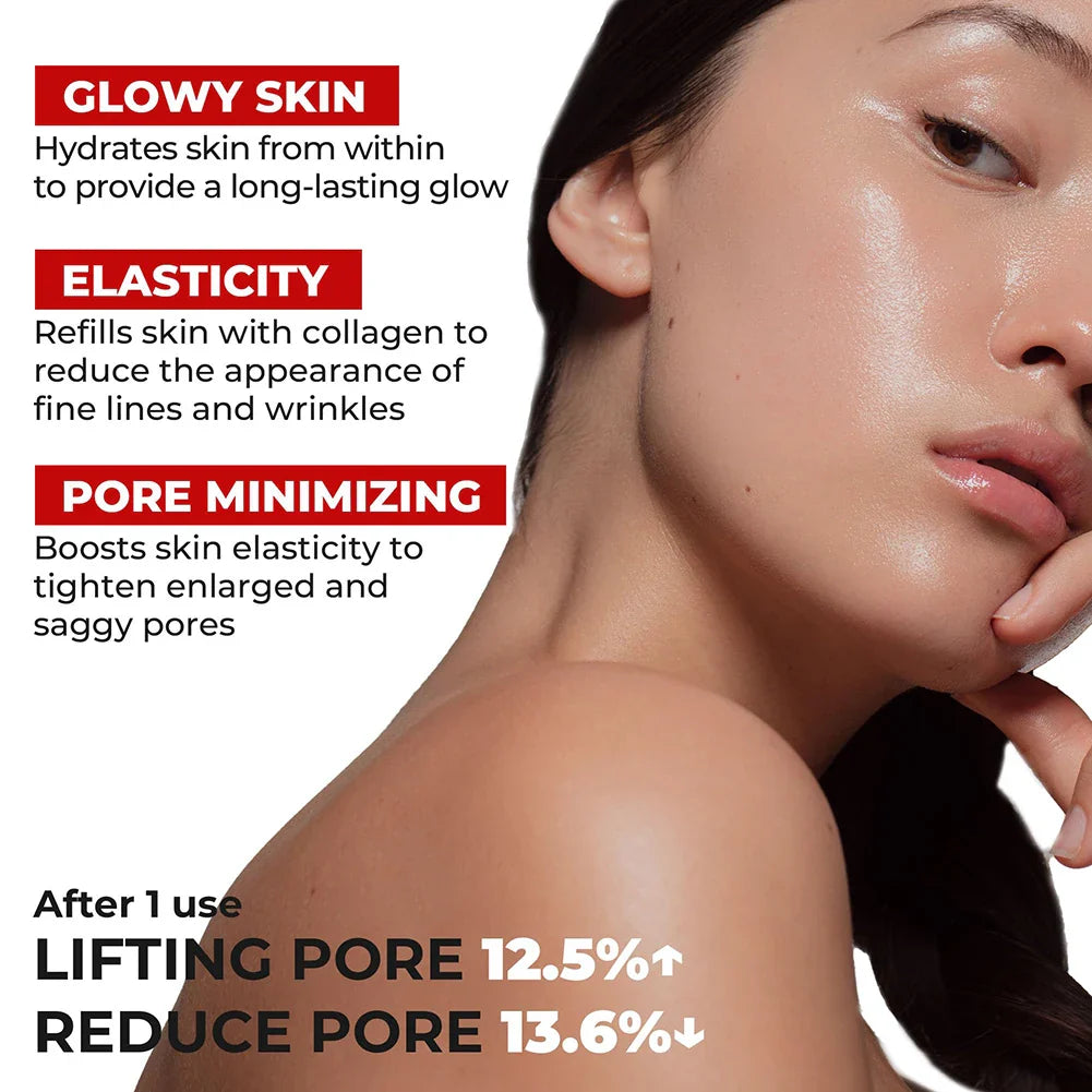 Collagen Peel-Off Mask Moisturizing Red Lacto Collagen Wrapping Mask Deep Cleaning Night Wrapping Facial Mask Elasticity Skin Lootquake LLC