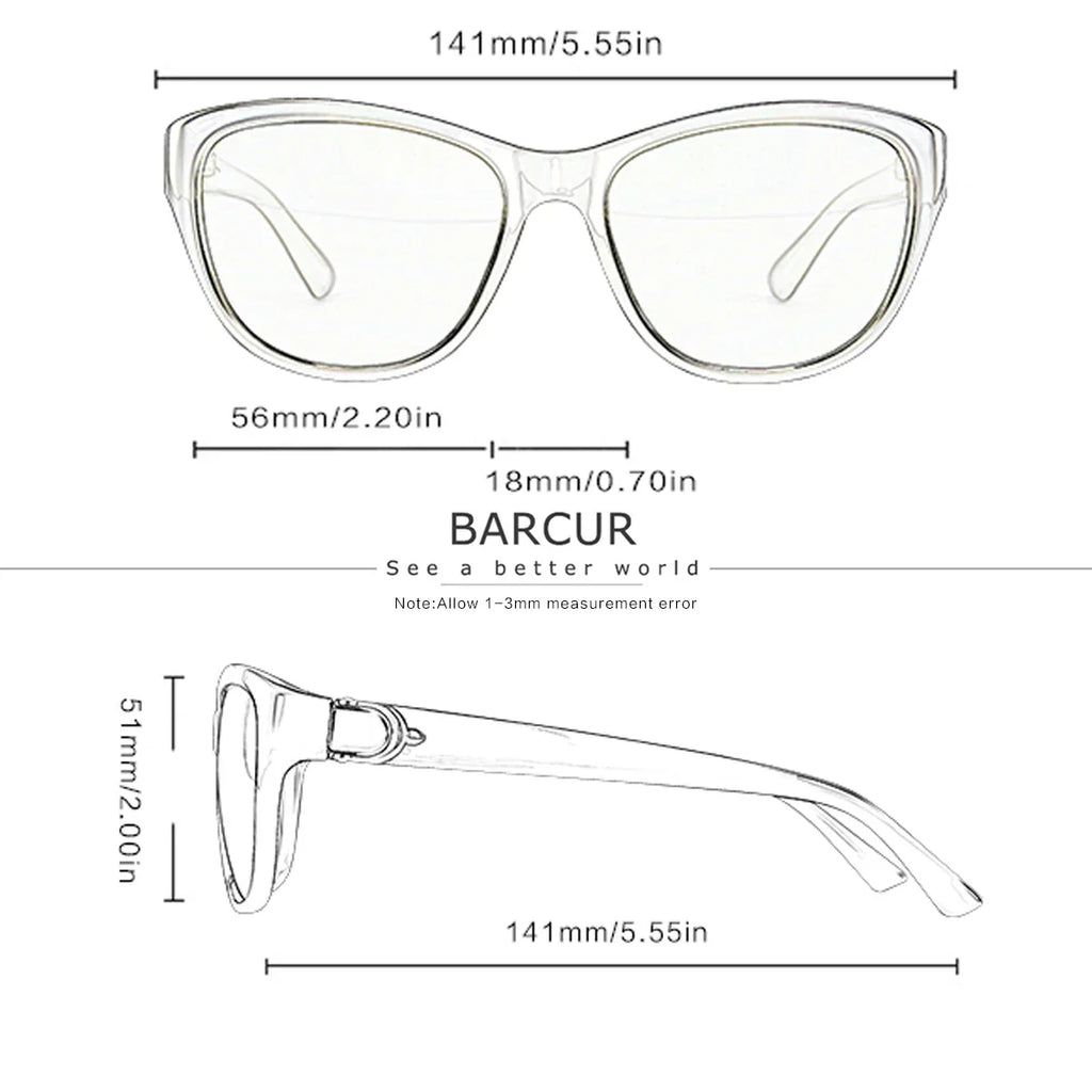 BARCUR Polarized Men’s Fashion Sunglasses – Elliptical Gradient TAC Lens with UV400 Protection – Lightweight Stainless Steel Frame Stylish Summer Eyewear for Travel Driving & Outdoor Gift Occasions Stevvex