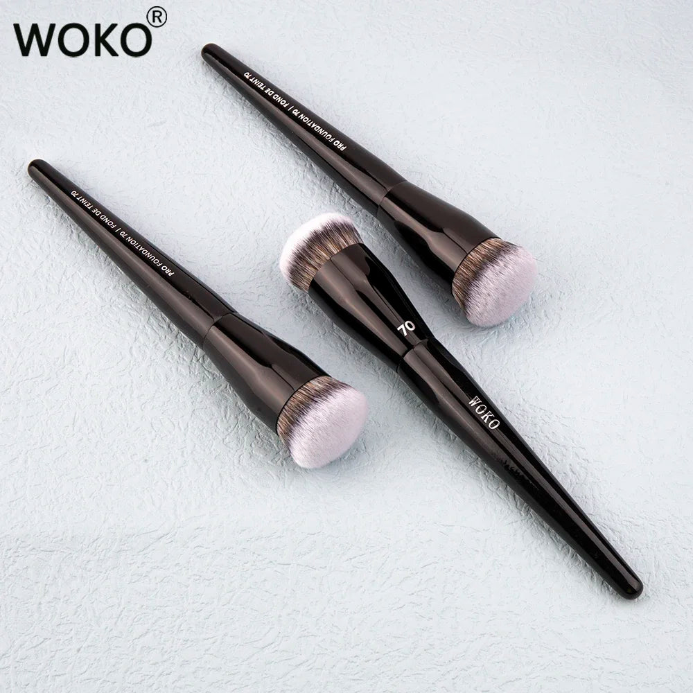 70 Pro Big Foundation Brush Cream Foundation Makeup Brush Chubby Professional Synthetic Hair Face Contour Foundation Makeup Tool Lootquake LLC