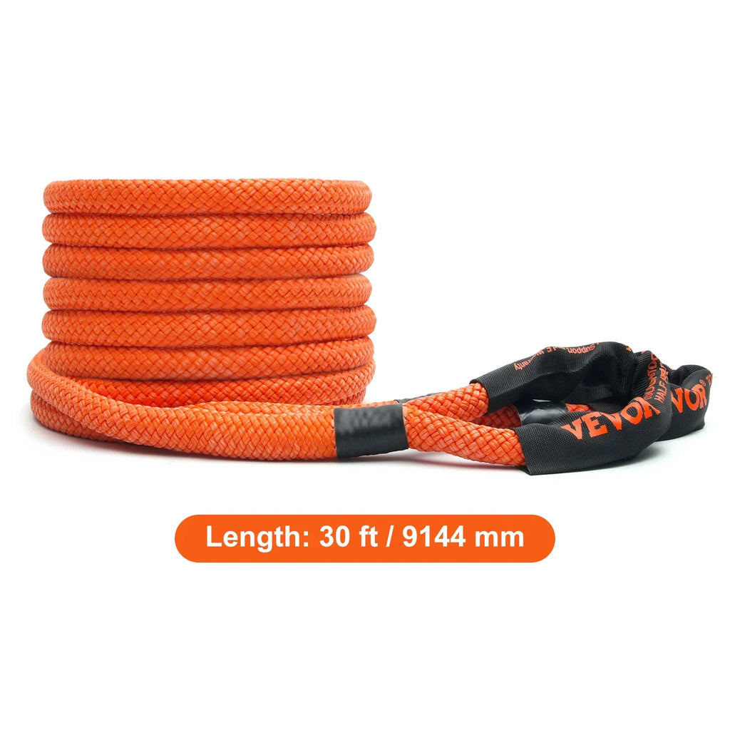 SucceBuy 20/30ft Car Towing Rope Off Road Snatch Tow Strap Rescue Recovery Resistant Which Rope for Jeep Car Truck ATV Tractor Lootquake LLC