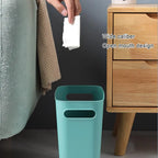 Slim Large Trash Can Wastebasket Garbage Container High-Capacity for Bedroom Kitchen Office Storage Bin Orange Lootquake LLC