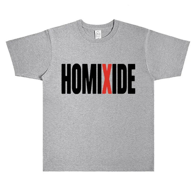 Rapper Homixide Gang Graphic T-shirt Playboi Carti Opium Merch Tshirt Men Women Hip Hop Oversized T Shirts Male Cotton Tops Tees Lootquake LLC