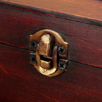 Wood Box 23 x 16 x 7.5cm Natural Wooden Storage Case Home Storage Retro Wooden Keepsake Box for Art Hobbies Gift Jewelry Rings Lootquake LLC