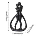 Contemporary Embrace Sculpture: Stylish Abstract Art Piece for Elegant Living Room & Home Decor Lootquake LLC