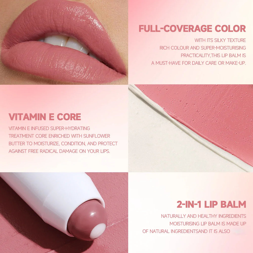 6 Color Crayon Lipstick, Moisturizing Lipstick Long Lasting, Waterproof, Smooth, Sunscreen, Rich Effect Lootquake LLC