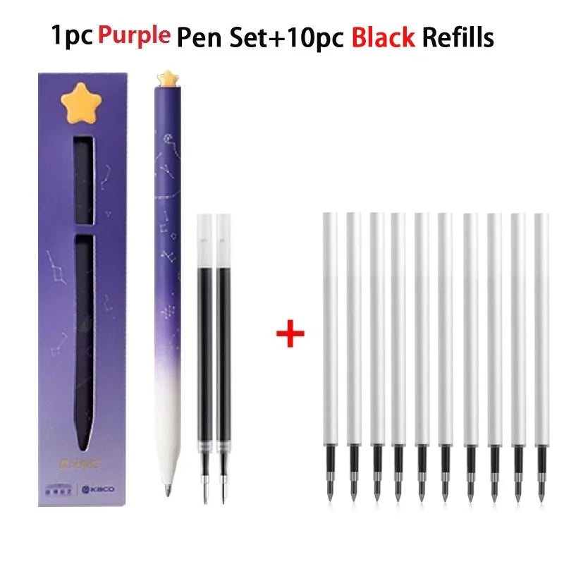 KACO Gel Pens Sets School Office Supplies for Kids 0.5mm High-capacity Heart / Star Sign Writing Gadgets Love Gift Cute Items Lootquake LLC
