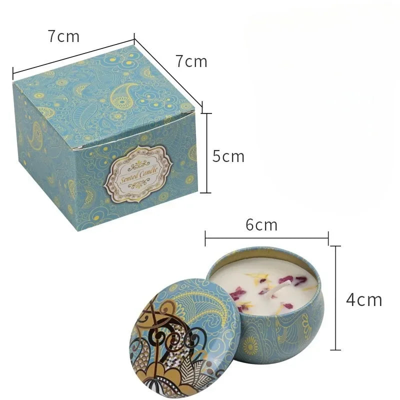 1Pcs/Box Scented Candle Set Gift Islamic Arabian Patterns Fragrance Candle Jar DIY Smokeless Couples Romantic Incense Candles Lootquake LLC