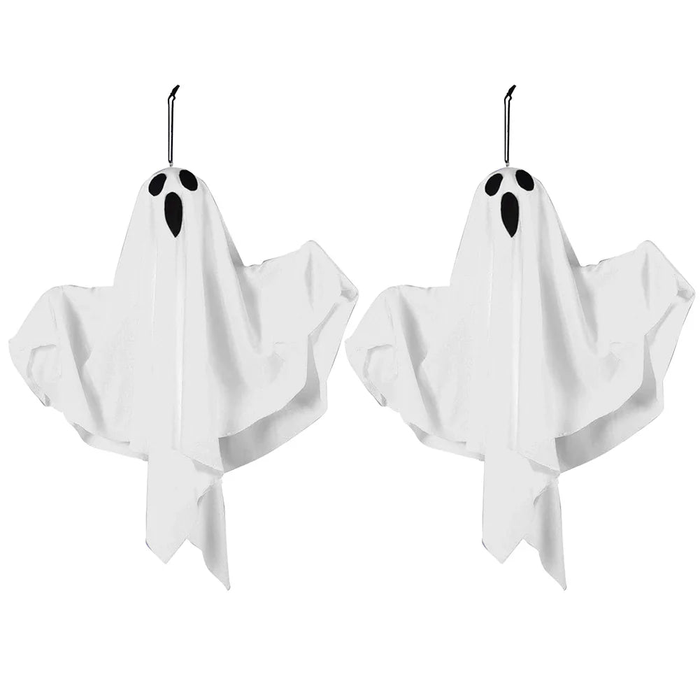Spooky Ghost Halloween Decor Waterproof Halloween Glowing White Ghost Glowing Door Hanging Ghost for Halloween Garden Home Decor Lootquake LLC
