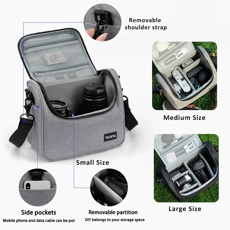 Digital SLR Shoulder Bags Waterproof  Camera Bag Lens Photography Bag for Canon Nikon Sony Micro Single Camera Sleeve Lootquake LLC
